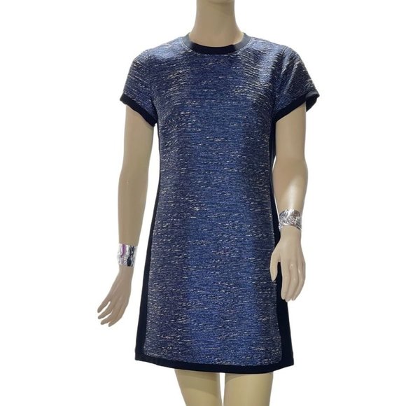 MADEWELL Dress Multicolor Metallic Pencil Sheath Women's Size 6 - Picture 3 of 13